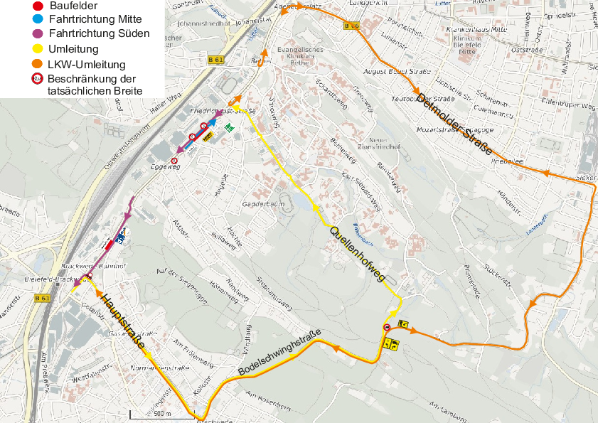 Lageplan Artur-Ladebeck-Straße